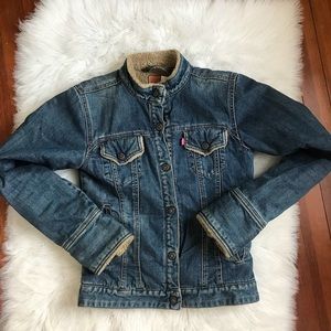 Wool Lined Denim Jacket 